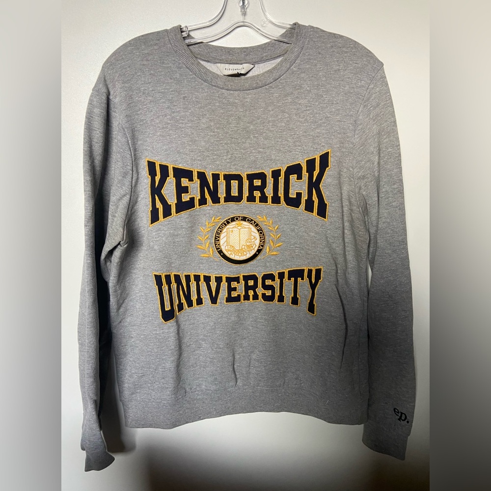 Vintage Kendrick University Gray and Gold Crewneck Sweater
